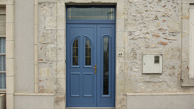 Menuiseries alumunium - fenêtre et porte fenêtre à Casteljaloux Marmande Nérac Agen Lot et Garonne 47 :: Porte d'entrée aluminium