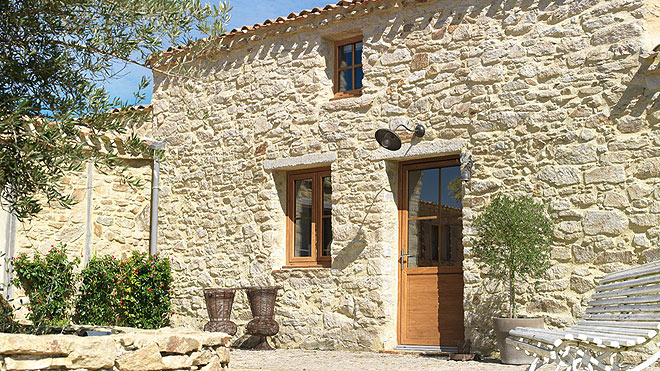 Menuiseries  PVC - fenêtre et porte fenêtre à Casteljaloux Marmande Nérac Agen Lot et Garonne 47 :: Menuiserie  PVC chêne liège