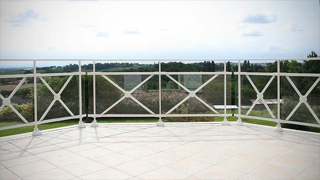 Garde-corps rampes et clotures à Casteljaloux Marmande Nérac Agen Lot et Garonne 47 :: Garde-corps en aluminium